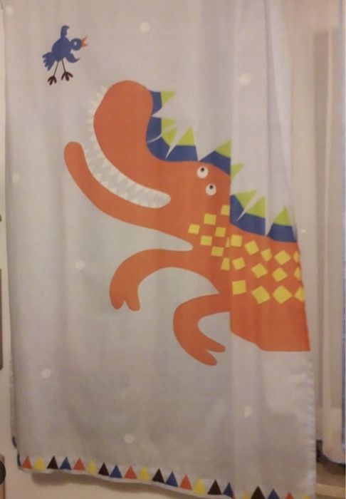 Zasłonka SMOK z Ikea na szlufkach