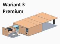Zabudowa do samochodu camper box łóżko do auta Wariant 3 Premium