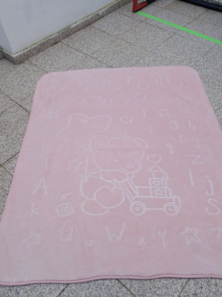 Cobertor bebé  rosa