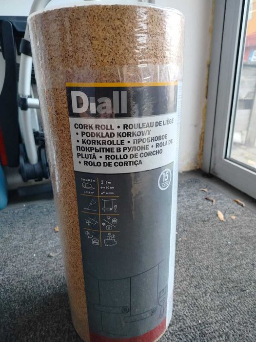 Podkład korkowy rolka Diall 6 mm 5 x 0,5 m