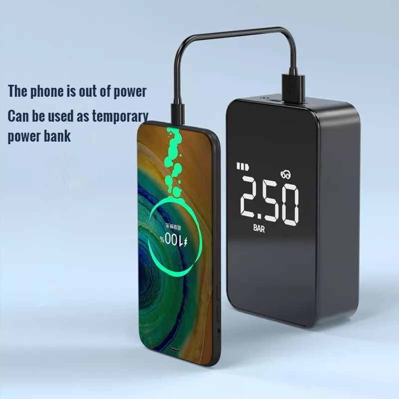 Автокомпрессор/Power Bank(безпровідний,max.10bar)