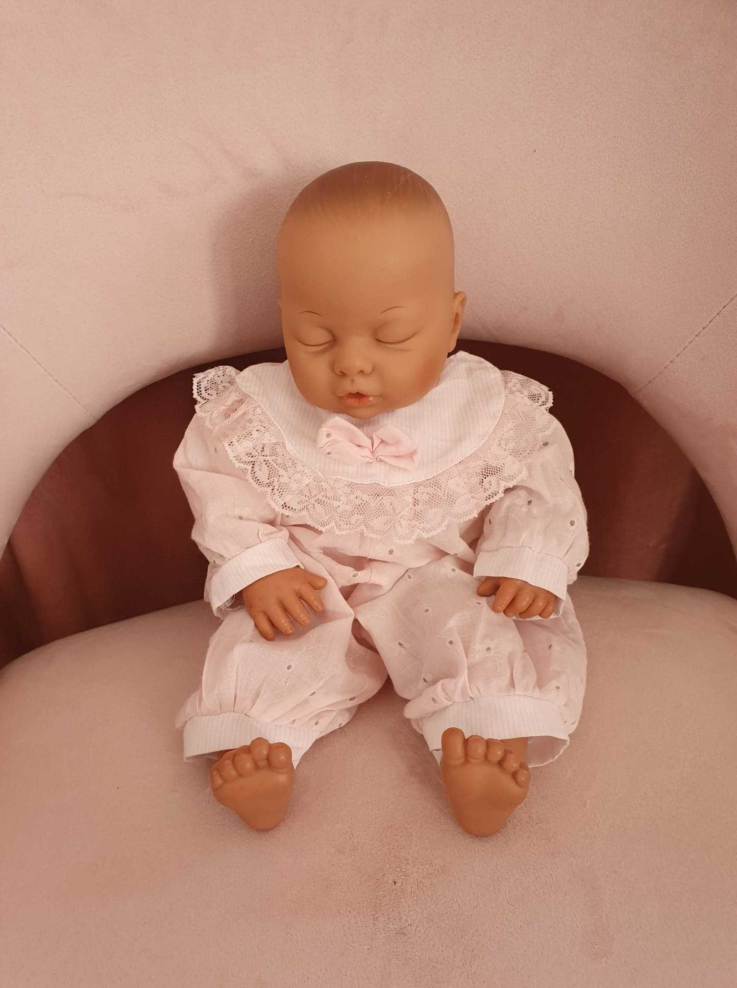 ubranko dla lalki bobasa 30-34cm pajacyk różowy