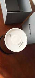 BALENCIAGA Dallas Coffee Cup in black porcelain kubek porcelanowy
