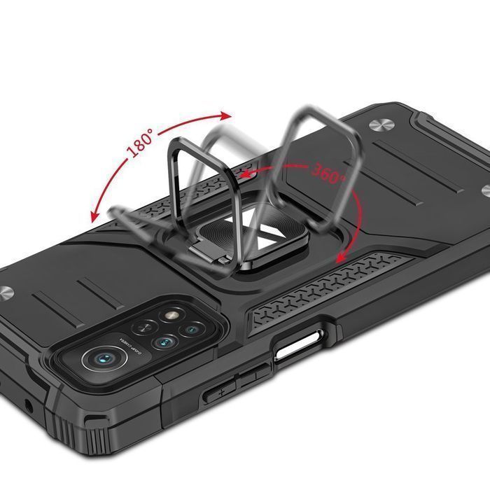Pancerne Etui Wozinsky Ring Armor do Samsung Galaxy A72 4G | Czerwony