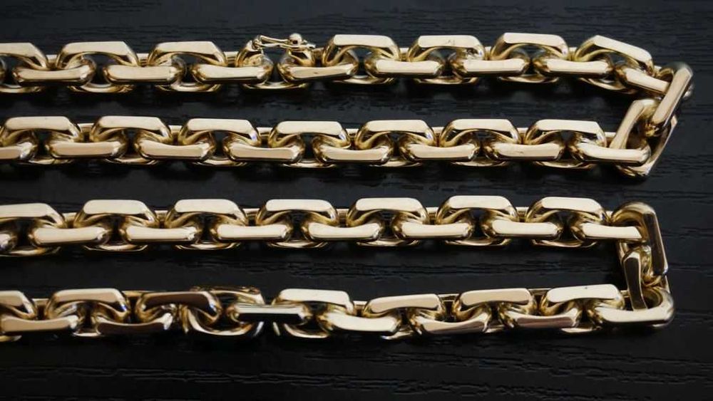 NOWY ZŁOTY Łańcuszek - Kuty Łańcuch Ankier - 80G