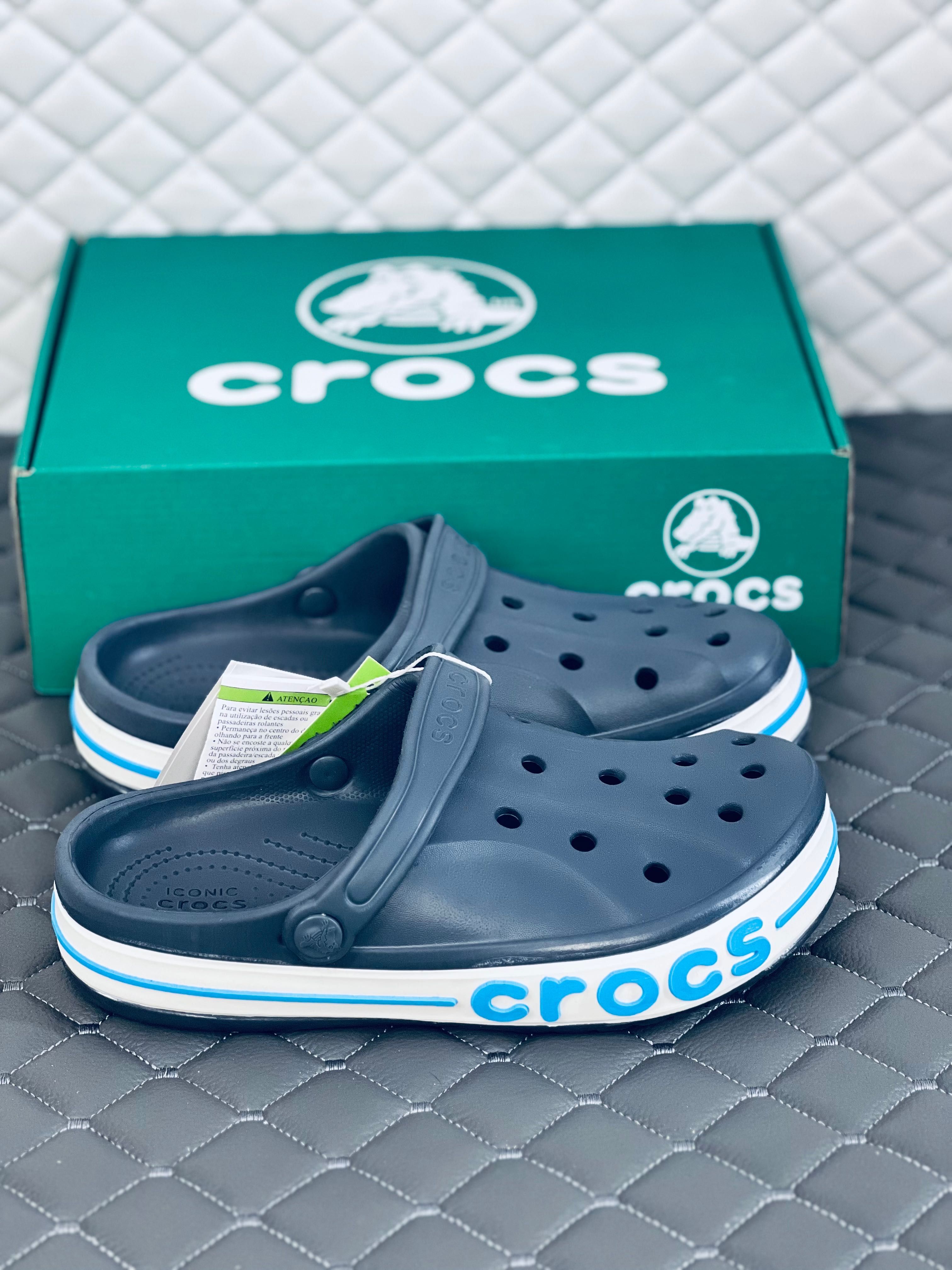 Crocs Crocsband navy woman кроксы женские синие летние