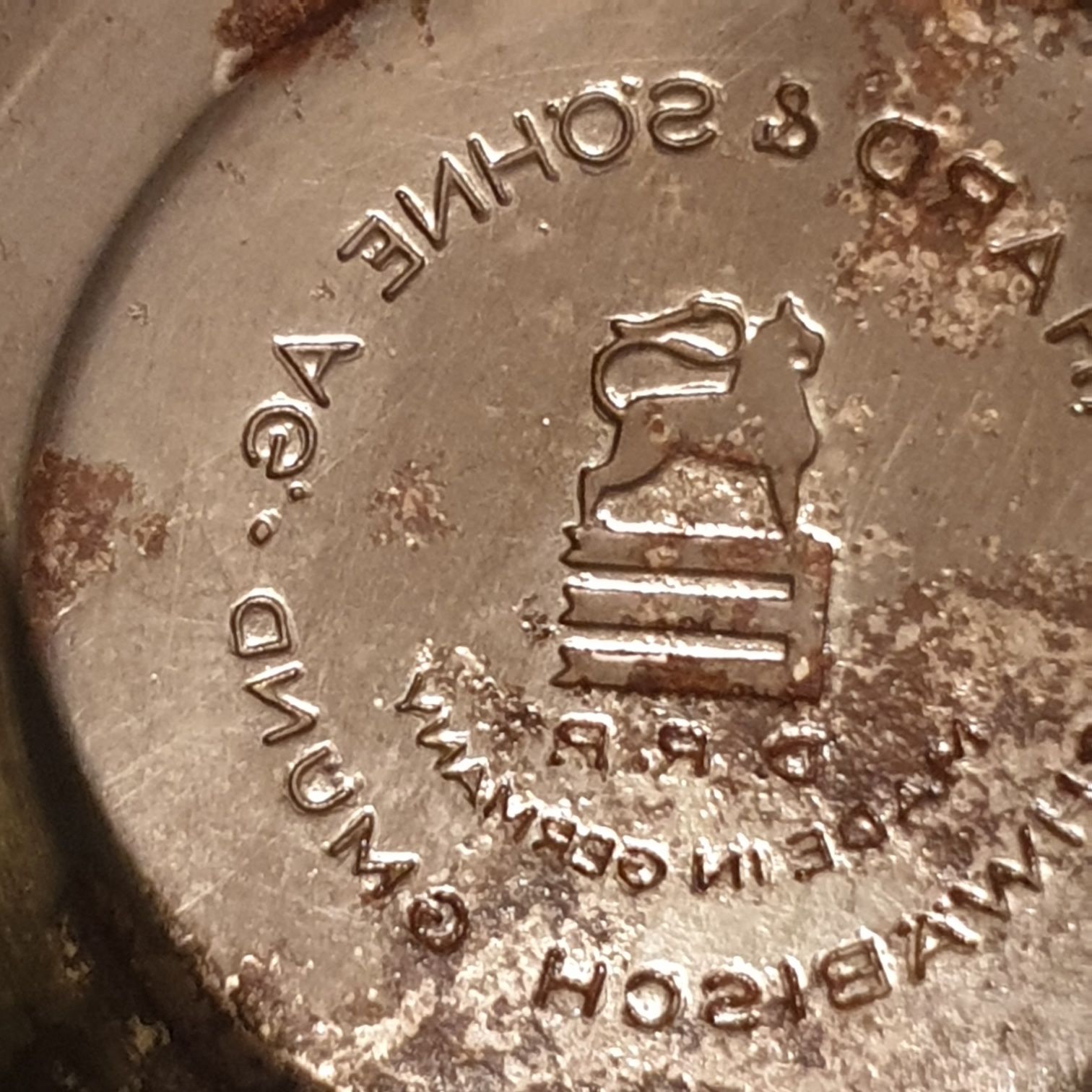 ORIGINAL Ashtray 1930S SPINNING ROULETTE Erhard & Söhne;