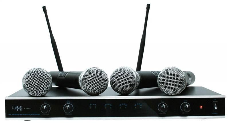 Zestaw 4 mikrofonów bezprzewodowych UHF E-Lektron Sklep Wągrowiec