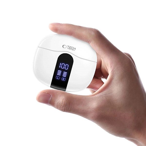 Słuchawki Tech-Protect UltraBoost TWS Core G2 - białe