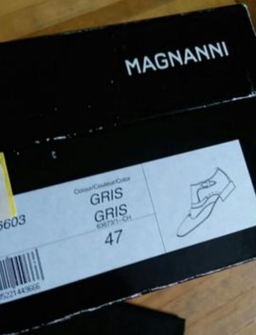 Magnanni р.47 Испания кожаные туфли мужские