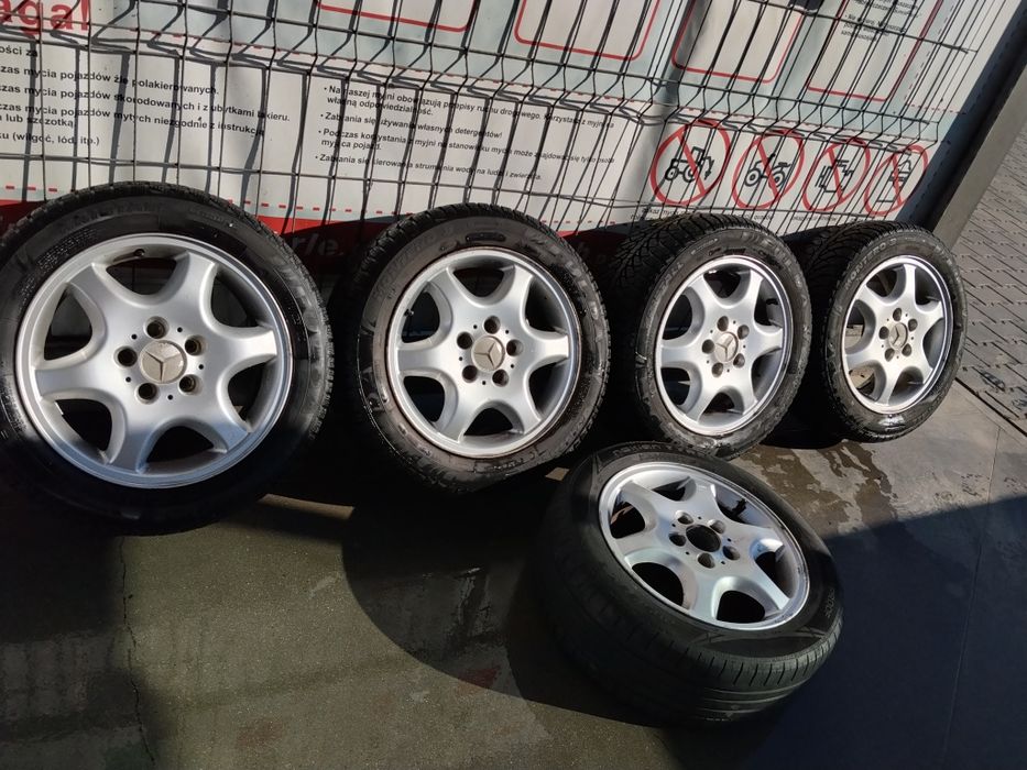 Kola kompletne Mercedes,opony zimowe Fulda 205/55/R16, super stan!