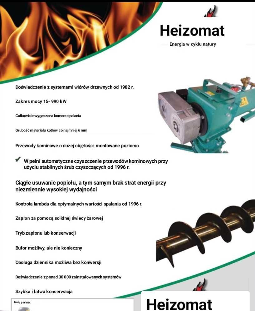 Piec na Trociny 100 kw Zrębki Pellet Wióra i inne Biomasy