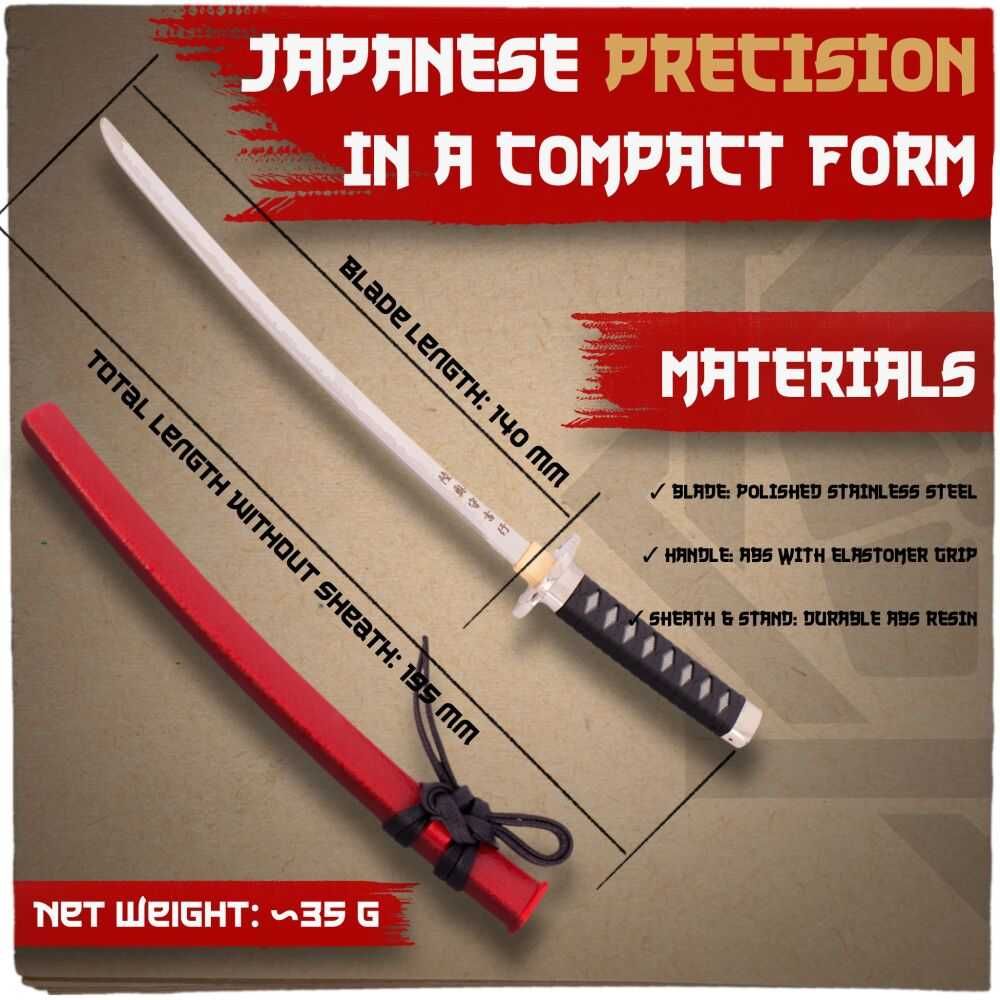 Japońska Katana Sakamoto Ryouma Nożyk do Listów ze Stojakiem MT-32R