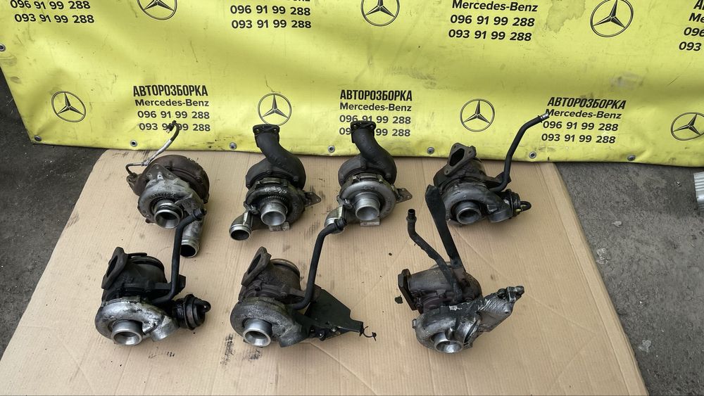 Турбіна на Мерседес, турбина om 642, om 647, om 613, om 646, om 651