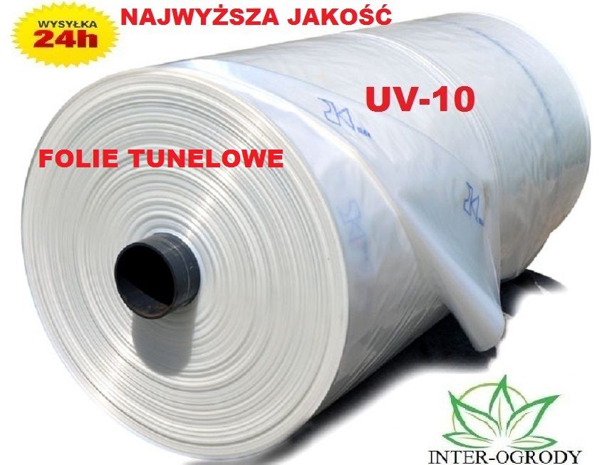 Folia tunelowa Ogrodnicza UV4 12-metrowa SZKLARNIA