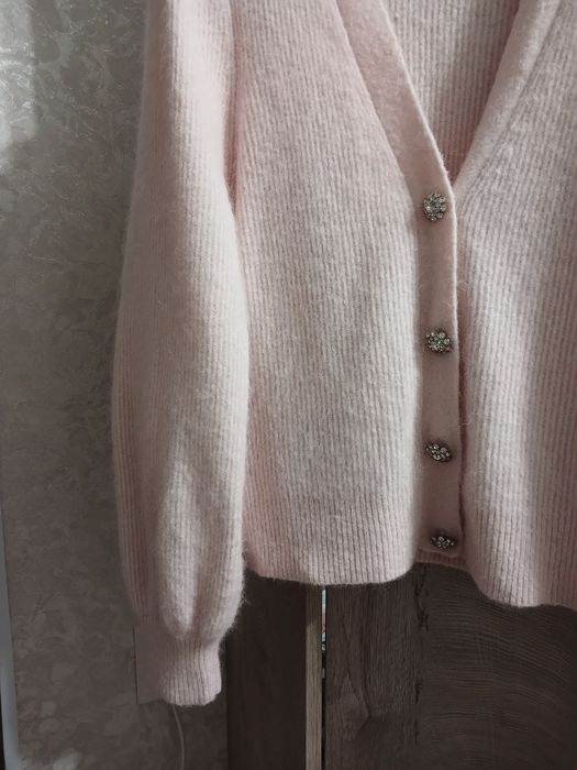 Кардиган р. L пудрового кольору