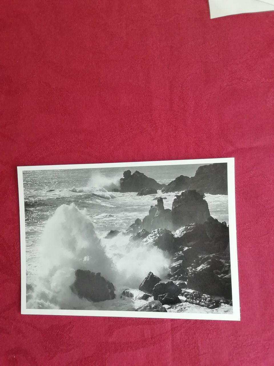 Postal com foto de Ansel Adams
