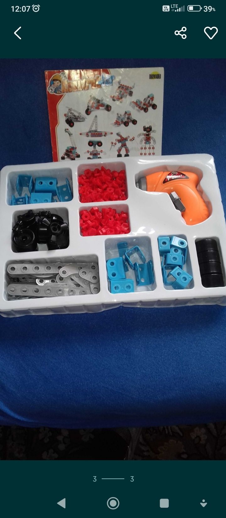 Klocki konstrukcyjne z wkretarką 7w1