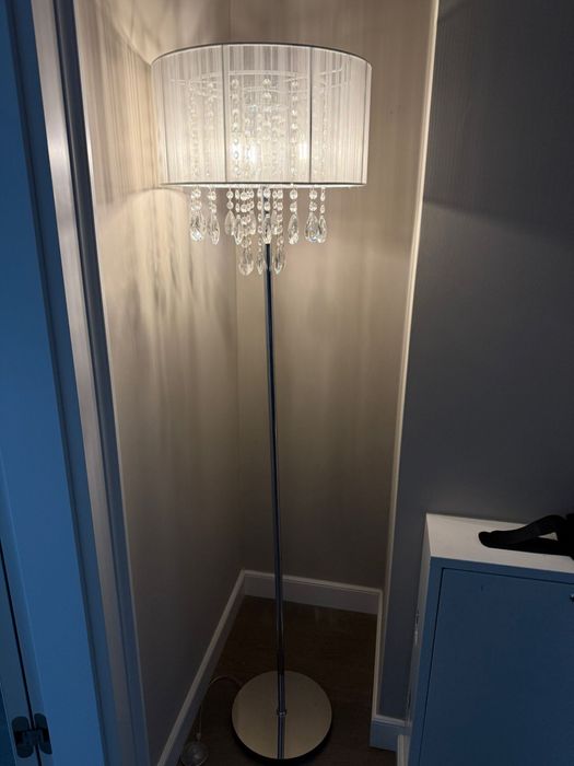 Komplet 3 lamp - lampa podlogowa i 2 lampki mniejsze / nocne art deco