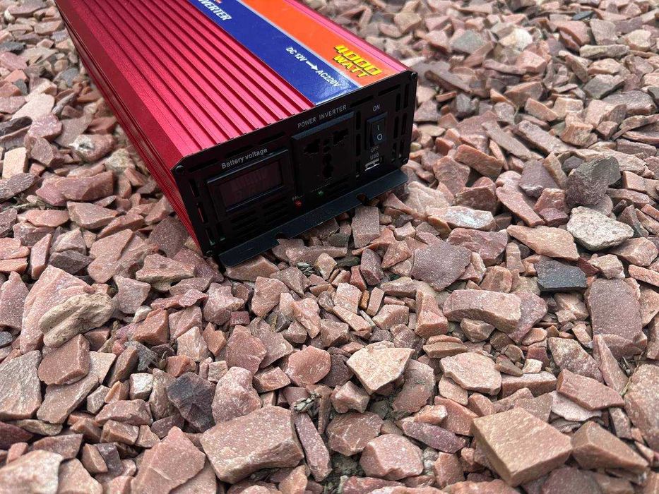 Инвертор Power Inverter 4000W Led 12V 220V Плавный пуск Перетворювач