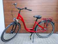 Piękny, czerwony rower miejski COSSACK