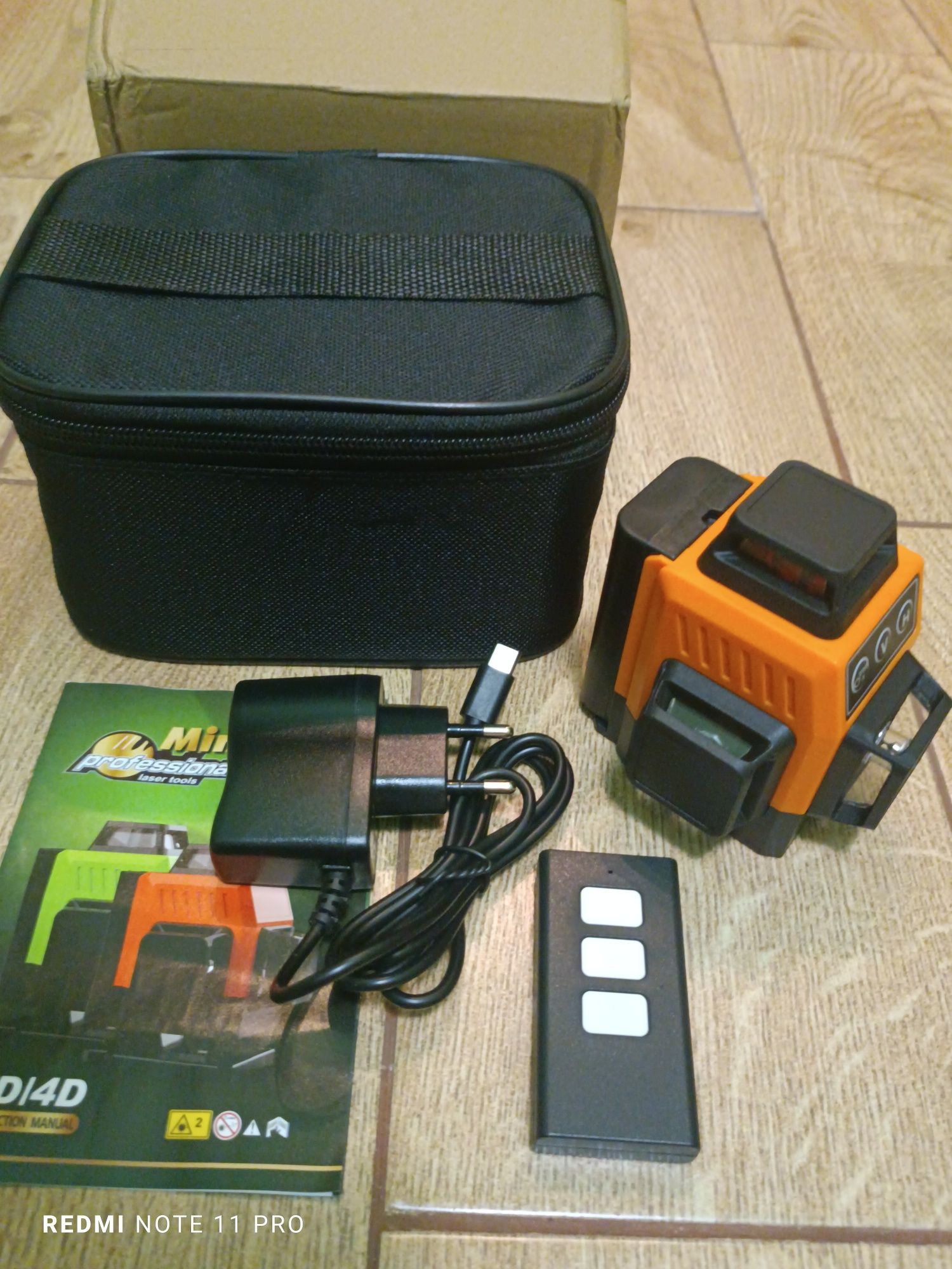 3D Mini Hilda 12л Лазерний уровень рівень нивелир Зел Луч 360° Новинка