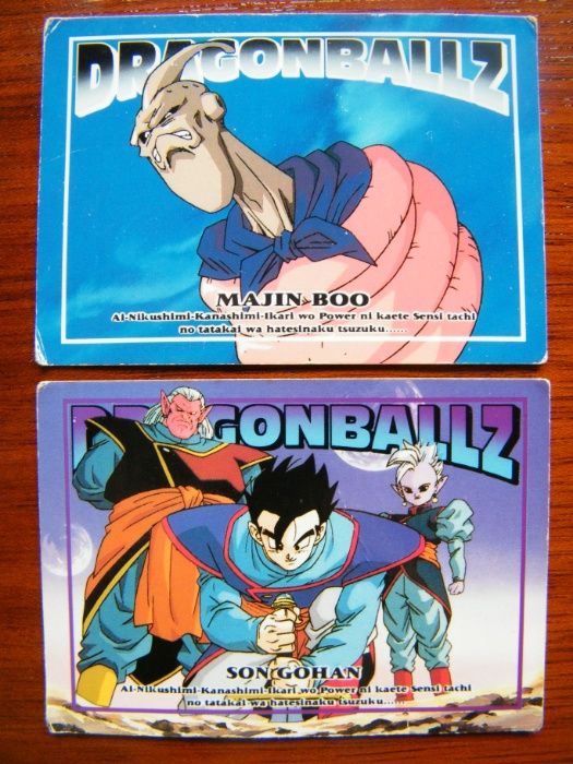 Dragon Ball Z/GT (cromos, cartas, berlinde, bonecos, diversos,etc.)