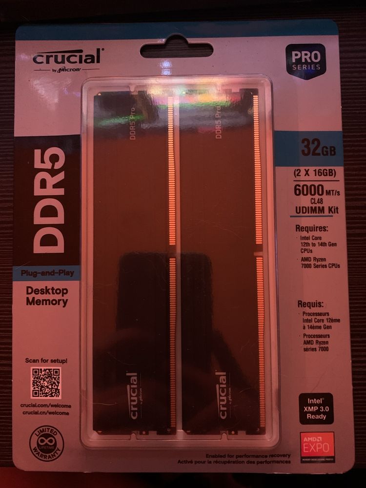 Crucial 32gb 2x16 6000