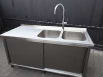 Zlewozmywak zlew z szafką 70x160cm gruby gastronomiczny inox wysyłka