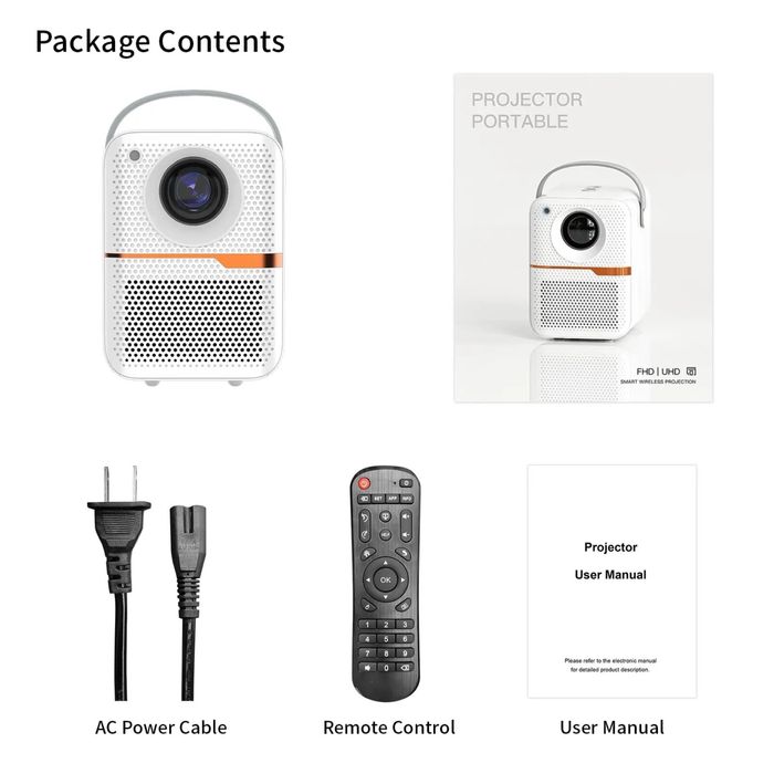 Проектор Hongtop P10 (P11) ЧОРНИЙ/БІЛИЙ + штатив, відеоогляд