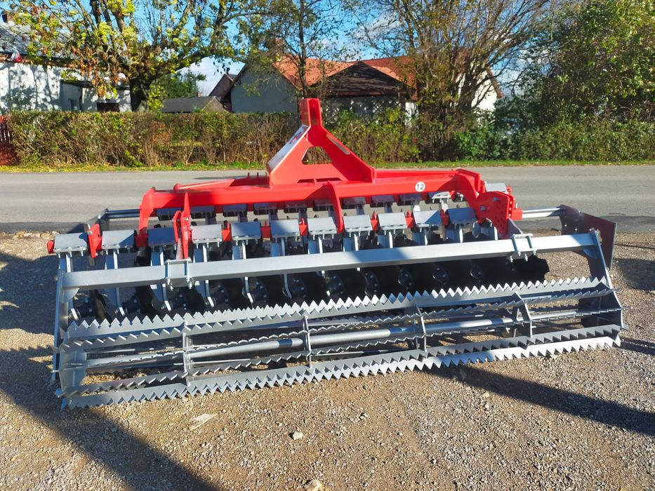 CIĘŻKA brona talerzowa agregat bez hydropaku JANPOL/ talerze fi 560