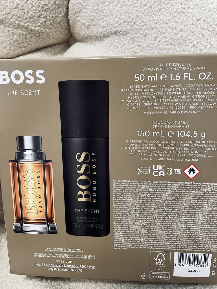 Подарунковий чоловічий набір Hugo boss