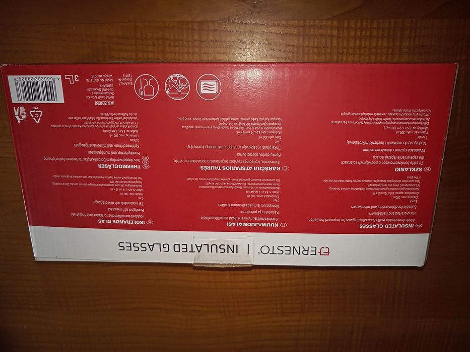 Szklanki do cappucino 300 ml - próżniowe, termiczne 3 szt. NOWE !!!