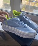 Акція на Кросівки кросовки голубі шкіра Reebok Club C Doub