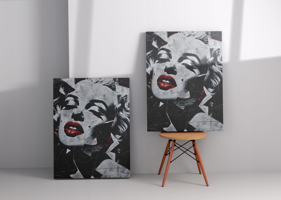 Obraz na płótnie Marilyn Monroe 60x80 cm - Ikona Popkultury w Pop-Art