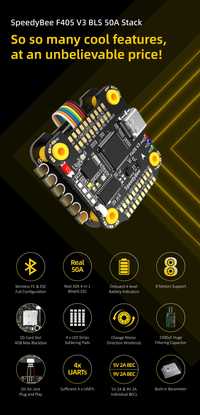 Наявні!!SpeedyBee F405 V3 BLS 50A, 60A 30x30 FC&ESC Stack 50A,60А 4in1