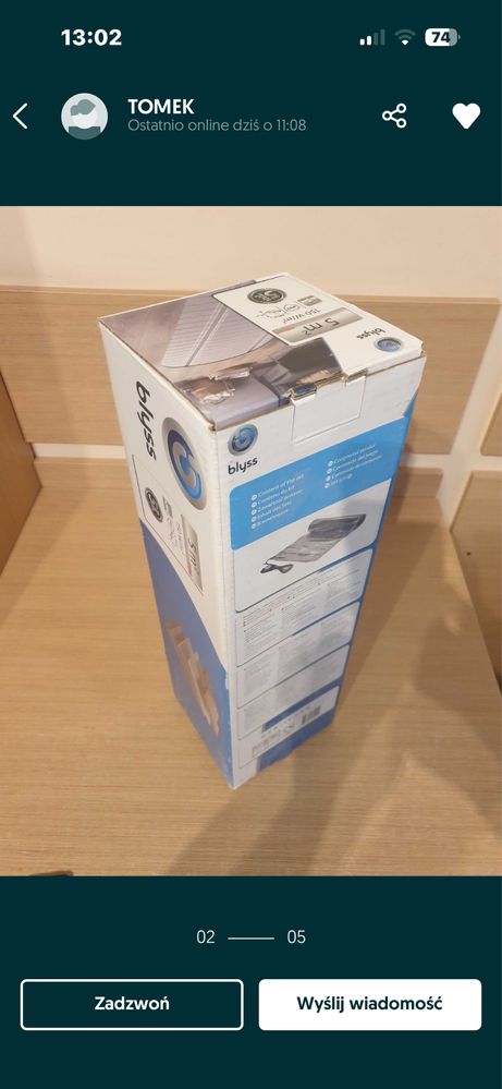 BLISS Mata grzewcza pod panele 2m2