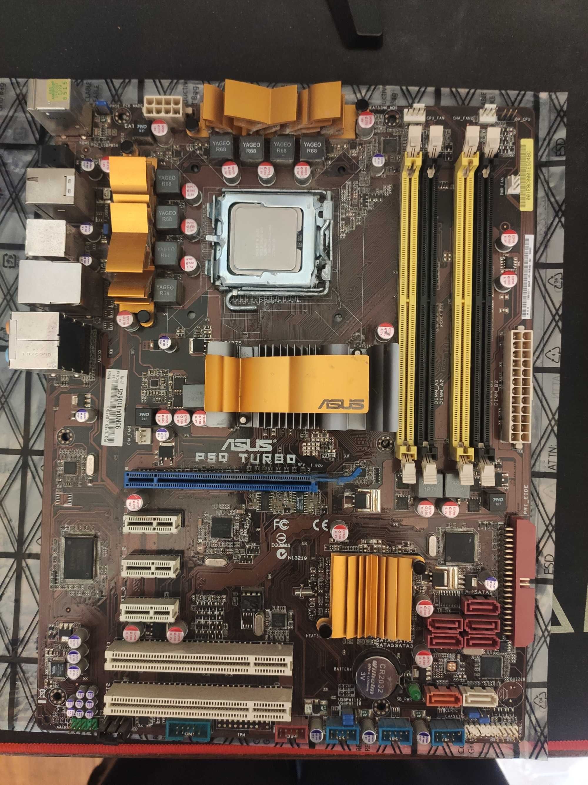 Intel Q9650 + płyta Asus P5Q Turbo + 8 GB RAM + chłodzenie SPC Spartan