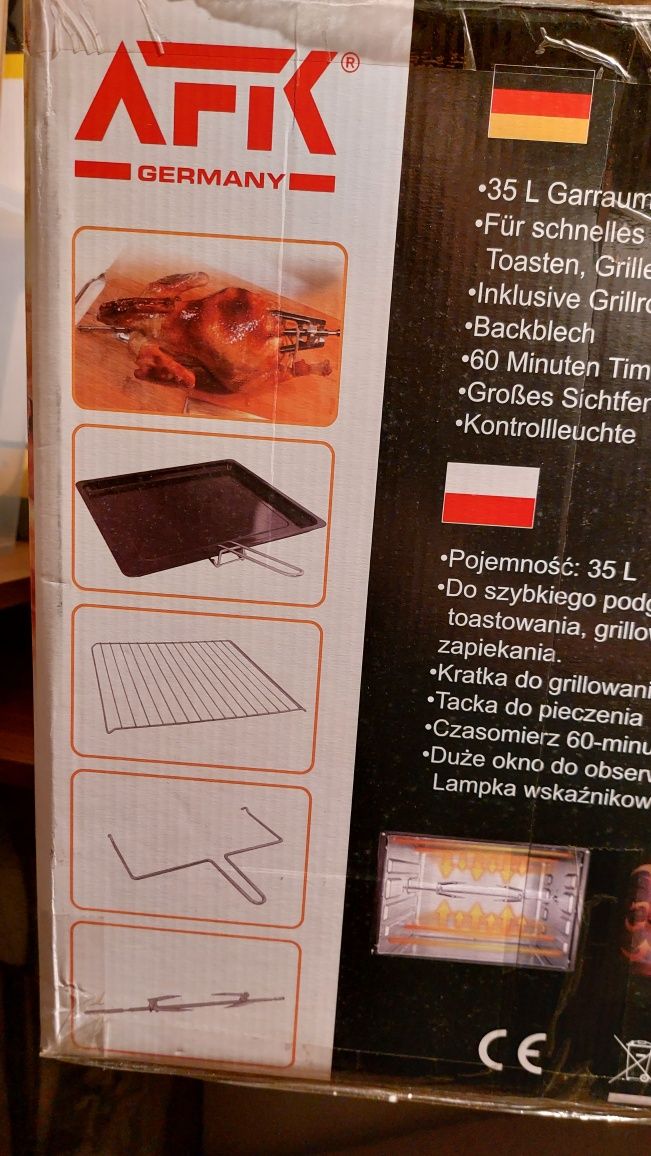 Elektryczny piekarnik, grill, dwie płyty elektryczne moc 3200w