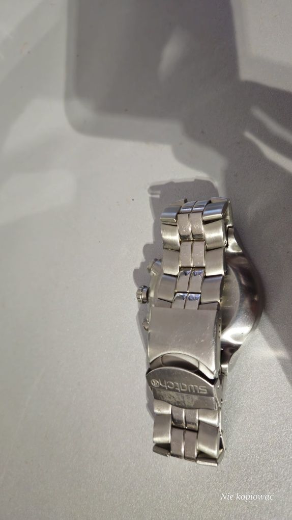 Solidny zegarek męski swatch irony chrono