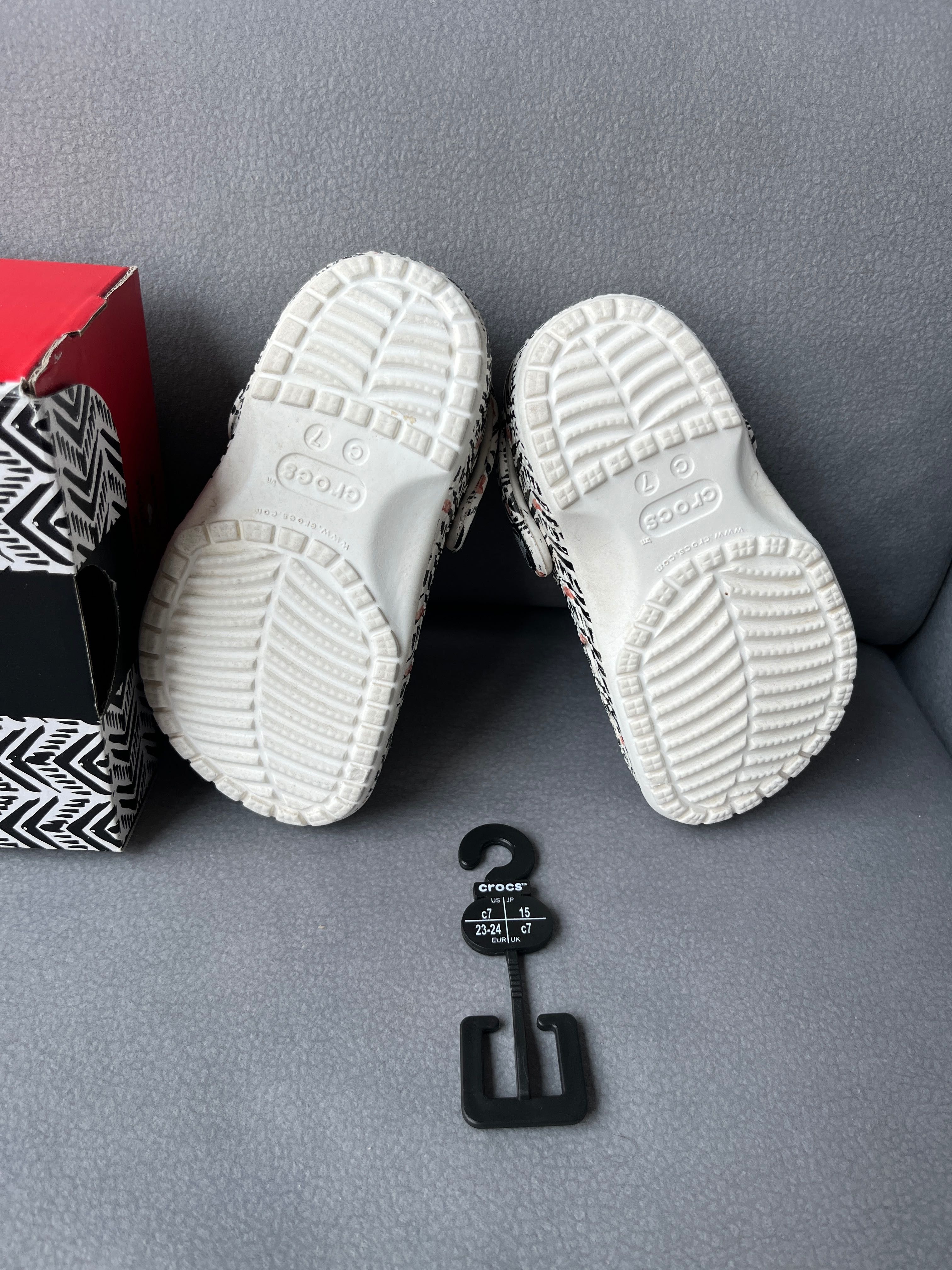 Crocs C7 Drew Barrymore Clogs + Przypinki na Lato Rozmiar 23-24