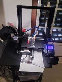 Impressora 3D + PC e secretária