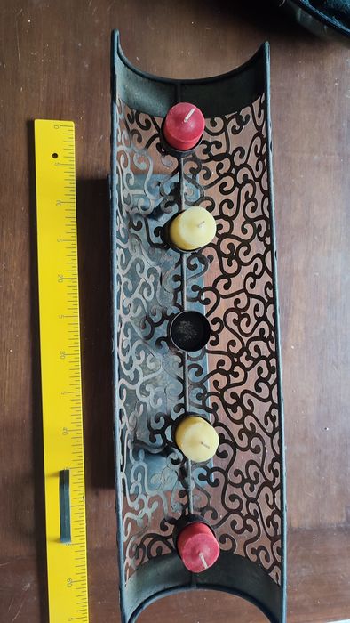 Castiçal para 5 Velas com formato curvo