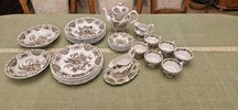 Zestaw porcelany dla 6 osób ridgway staffordshire