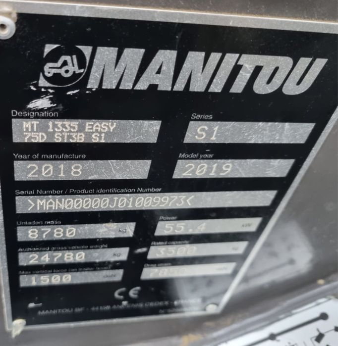 Manitou MT 1335 - ORYGINAL - Osprzet - Jcb 535-540 - 1440