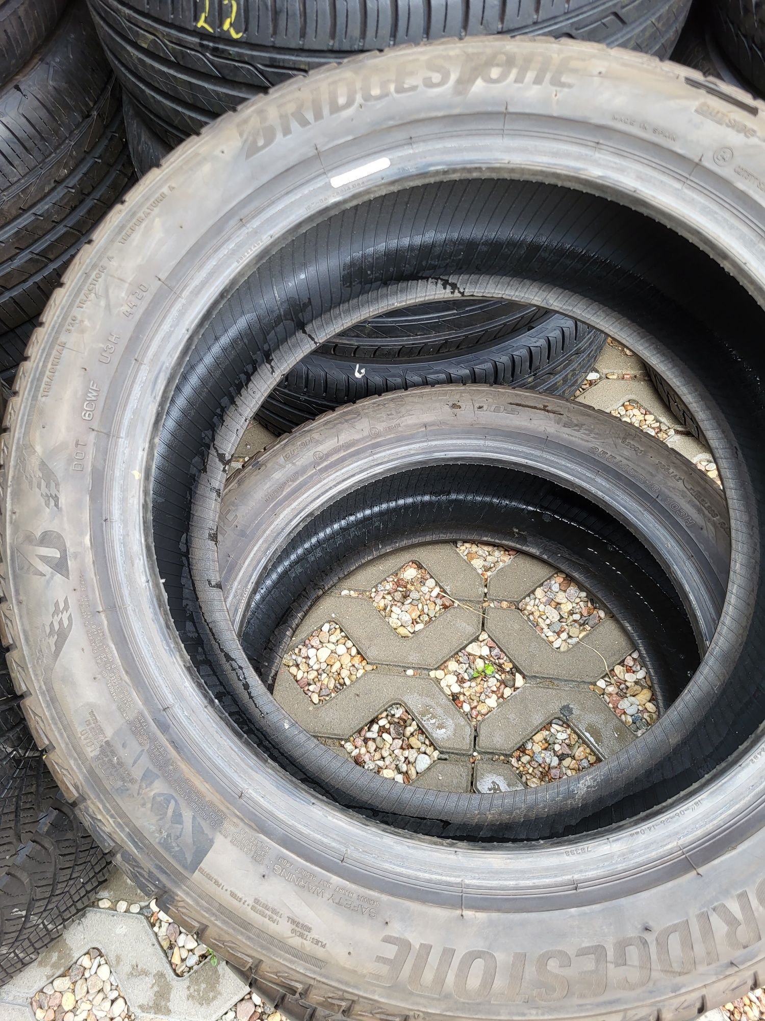 [2szt] Bridgestone 255/45 r18 Letnie /// 6mm!!! 2021r MONTAŻ