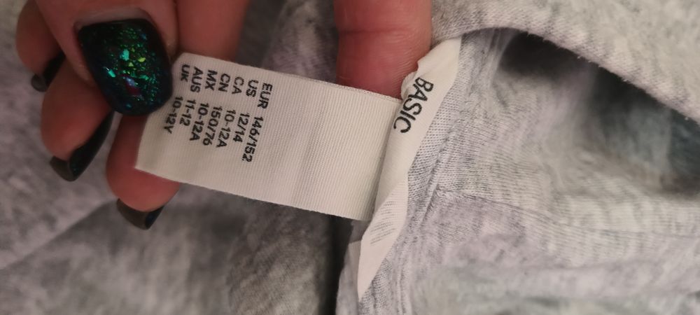 Bluza z kapturem dla dziewczynki rozmiar 146/152 firmy h&m