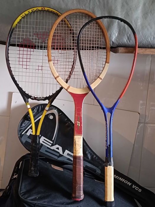 3 Raquetes Ténis e Squash