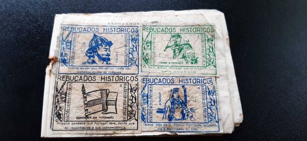 Caderneta antiga - Rebuçados Históricos Victória c/ 68 cromos colados