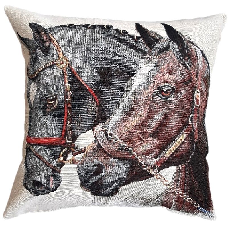 Poszewka gobelinowa ozdobna konie z koniami 211 Caballos